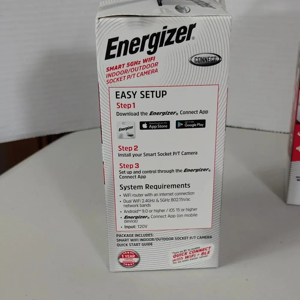 Energizer Smart 5GHz WiFi Indoor/Outdoor Security Camera EOP1-1001-5GW 2K (4)